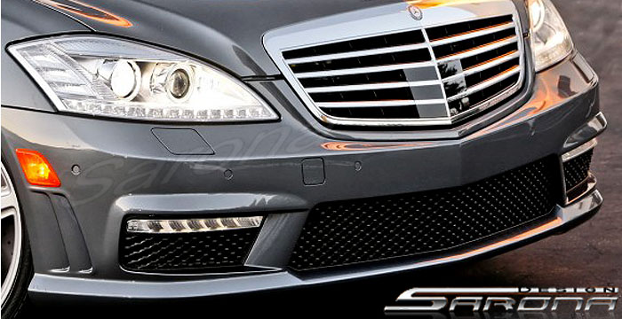 Custom Mercedes S Class Front Bumper  Sedan (2007 - 2013) - $690.00 (Part #MB-004-FB)